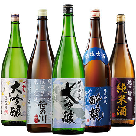 ≪４７％ＯＦＦ！≫新潟・東北の地酒一升瓶５本組