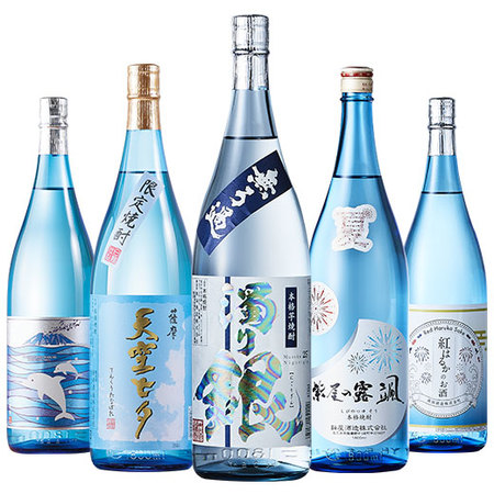 鹿児島・宮崎５蔵の夏芋焼酎飲みくらべ一升瓶５本組【第２弾】