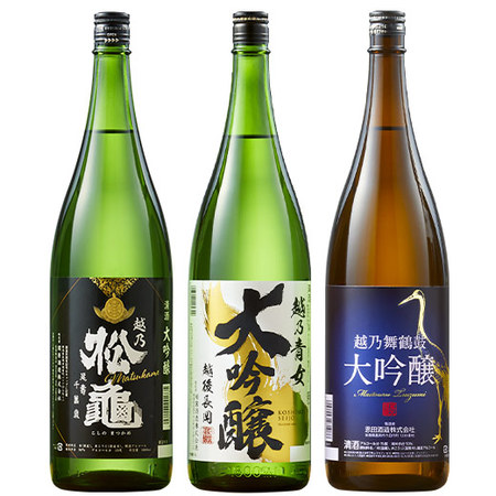 ≪特別送料無料★５２％ＯＦＦ！≫越乃三蔵大吟醸飲みくらべ一升瓶３本組