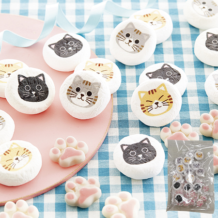 ネコちゃんマシュマロ＆にくきゅうグミ【５日前後お届け】