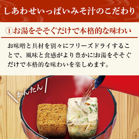 Ｅしあわせいっぱいみそ汁６０食