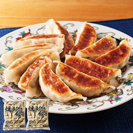 レンジで楽ちん！焼目付き餃子