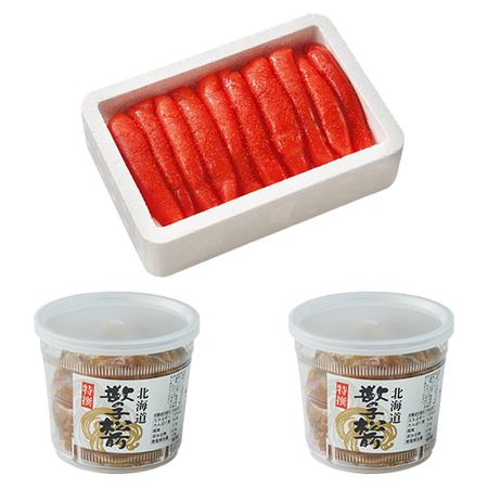 ≪お歳暮ギフト≫博多の味辛子明太子と数の子松前１