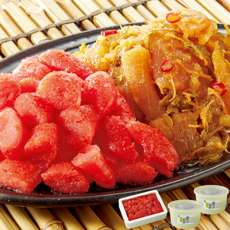 ≪お歳暮ギフト≫博多の味辛子明太子と数の子松前３