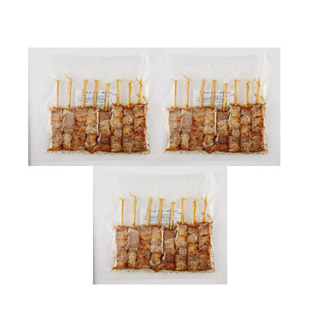 ◆レンジで九州産豚バラ串（塩ダレ）２４本