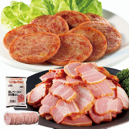 肉惣菜・精肉ランキング26位ポークハムステーキ＆ベーコン切り落とし