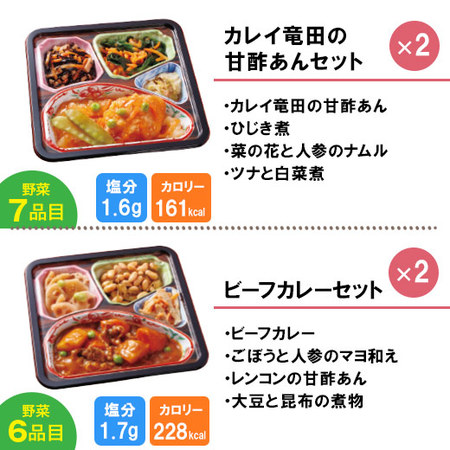 宅菜便　からだ想いのはれやか御膳20食（お試しAセット）