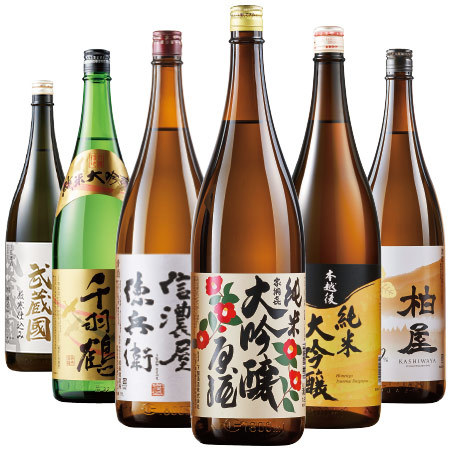 ≪５１％ＯＦＦ！≫特割！６酒蔵の純米大吟醸飲みくらべ一升瓶６本組＜第５弾＞