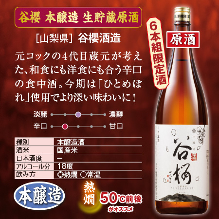 利酒師厳選！燗酒飲みくらべ一升瓶6本組