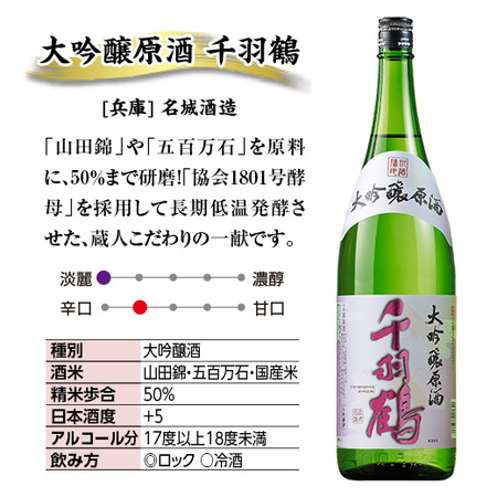 特割！６酒蔵の大吟醸飲比一升瓶６本組〈第５弾〉