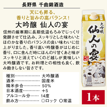 全国５蔵オリジナル大吟醸パック酒５本組≪10/16より値上げ対象商品≫