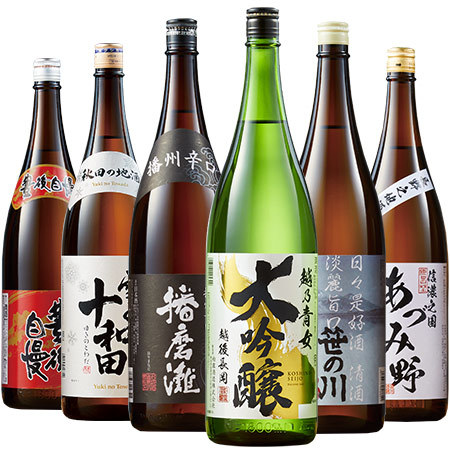 ≪家計応援！５０％ＯＦＦ！！≫大吟醸入！全国地酒飲みくらべ一升瓶６本組