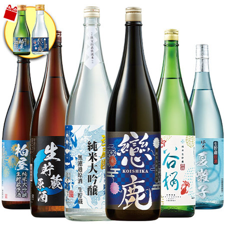 【早期特典付！】まとめて６蔵生貯蔵原酒飲みくらべ一升瓶６本組