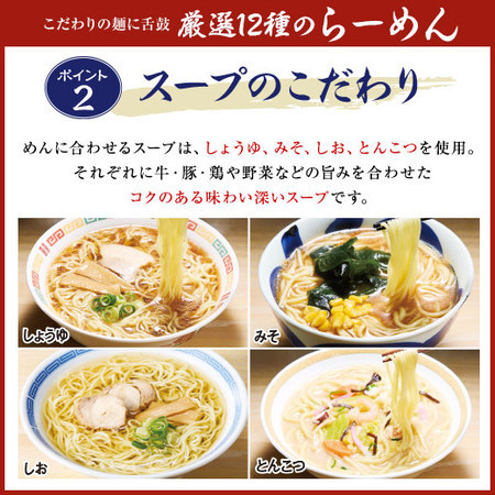 ≪特別送料無料！≫めん工房辻のまごころらーめん12食