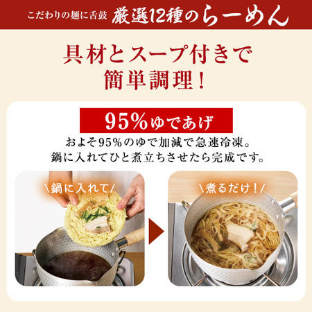 ≪特別送料無料！≫めん工房辻のまごころらーめん12食