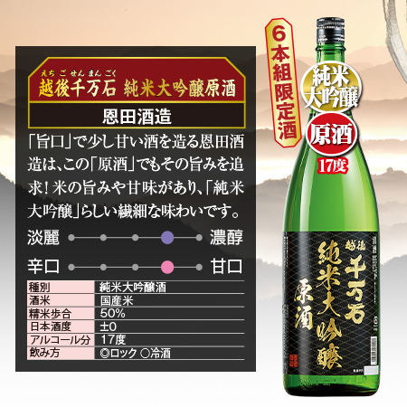 ≪会員様限定★タイムセール≫特割！新潟純米づくし一升瓶６本組