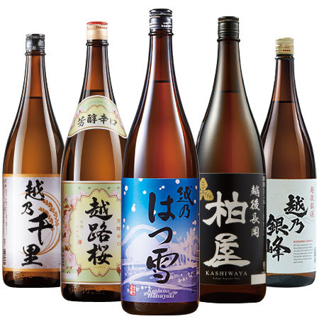 ≪４４％ＯＦＦ！≫特割！越乃五蔵晩酌飲みくらべ一升瓶５本組＜第４弾＞