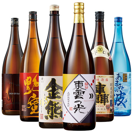 ≪５4 ％ＯＦＦ！≫特割！九州・沖縄六蔵焼酎・泡盛飲みくらべ一升瓶6 本組