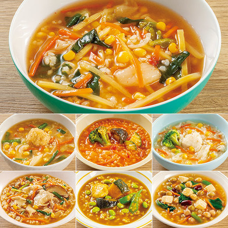 【アウトレットセール★約４４％オフ！】玄米を使ったスープごはん7食