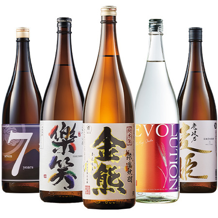 ≪５０％ＯＦＦ！≫九州五蔵いも・麦・米焼酎飲みくらべ一升瓶５本組＜第３弾＞