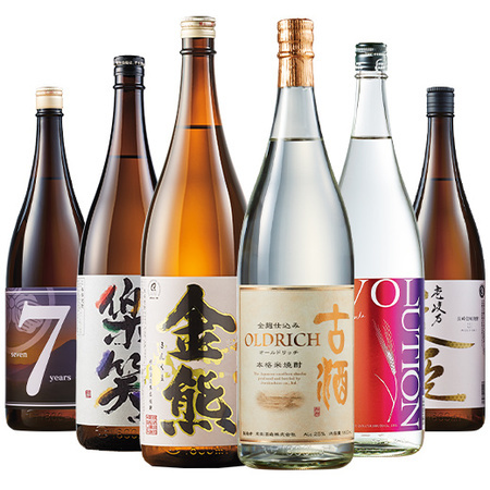 ≪５１％ＯＦＦ！≫九州六蔵いも・麦・米焼酎飲みくらべ一升瓶６本組＜第３弾＞