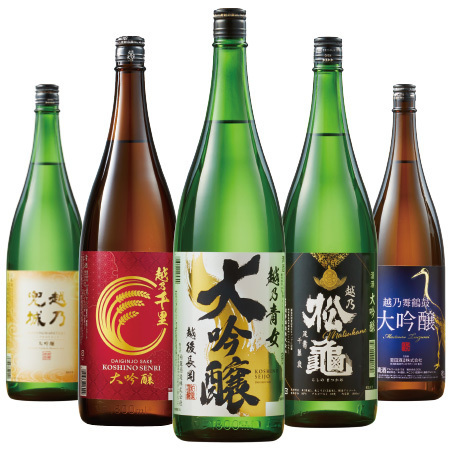 ≪５０％ＯＦＦ！≫特割！越乃五蔵大吟醸飲みくらべ一升瓶５本組＜第３弾＞