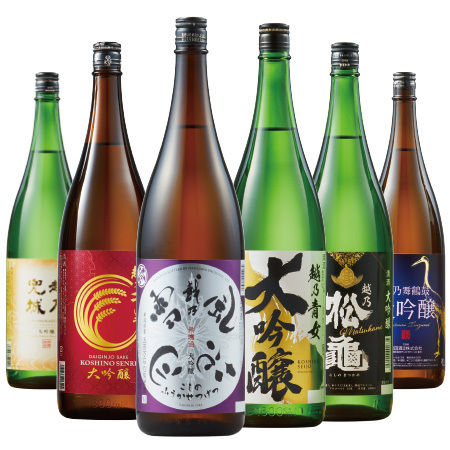 ≪５０％ＯＦＦ！≫特割！越乃六蔵大吟醸飲みくらべ一升瓶６本組＜第３弾＞