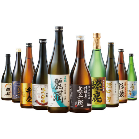 ≪５２％ＯＦＦ！≫特割！全国１０酒蔵純米大吟醸飲比べ１０本組＜第２弾＞