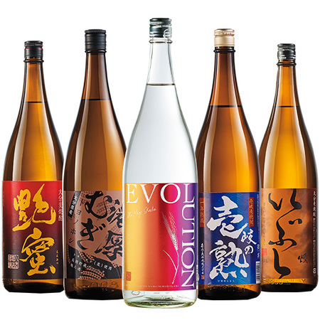 ≪５１％ＯＦＦ！≫特割！大分・壱岐五蔵麦焼酎飲みくらべ一升瓶５本組＜第３弾＞