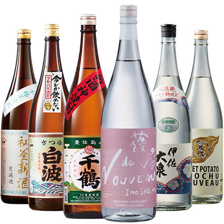 薩摩六蔵の芋焼酎ヌーヴォー飲みくらべ一升瓶6本組