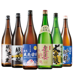 日本酒人気ランキング2位_≪５２％ＯＦＦ！≫特割！越乃六蔵利酒師セレクション一升瓶６本組