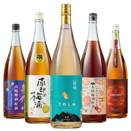 ≪５５％ＯＦＦ！≫利酒師厳選の梅酒原酒飲みくらべ５本組＜第２弾＞