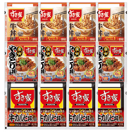 すき家のスタミナ丼トリオ