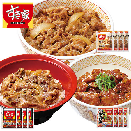 すき家のスタミナ丼トリオ