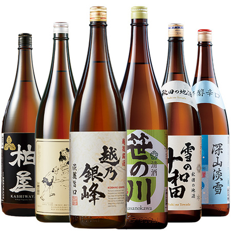 ≪４５％ＯＦＦ！≫特割！本場新潟・東北の地酒飲みくらべ一升瓶６本組＜第８弾＞