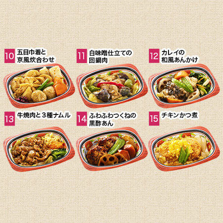 宅菜便　はんなり一菜お試し１５食Ｃセット