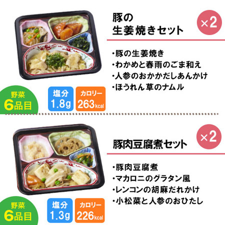 宅菜便　からだ想いのはれやか御膳20食（お試しBセット）