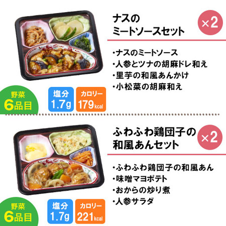 宅菜便　からだ想いのはれやか御膳20食（お試しBセット）