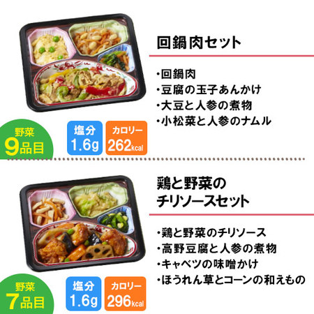 宅菜便　からだ想いのはれやか御膳10食（お試しCセット）