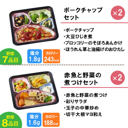 宅菜便　からだ想いのはれやか御膳20食（お試しCセット）