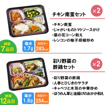 宅菜便　からだ想いのはれやか御膳20食（お試しCセット）