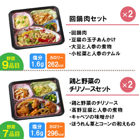 宅菜便　からだ想いのはれやか御膳20食（お試しCセット）