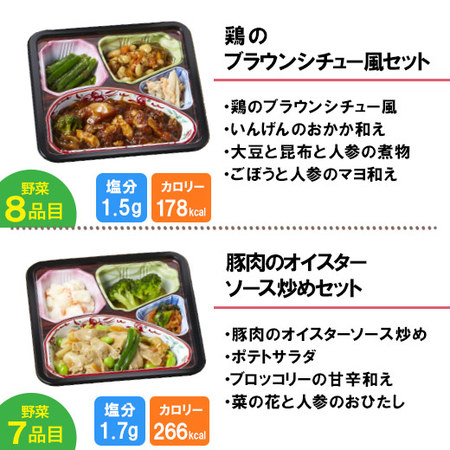 宅菜便　からだ想いのはれやか御膳10食（お試しDセット）