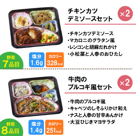 宅菜便　からだ想いのはれやか御膳20食（お試しEセット）