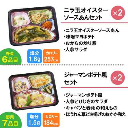 宅菜便　からだ想いのはれやか御膳20食（お試しEセット）