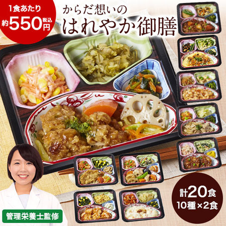 宅菜便　からだ想いのはれやか御膳20食（お試しFセット）