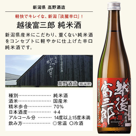 【特別送料無料】≪５６％ＯＦＦ！≫全国５酒蔵純米酒５本セット+大吟醸１本＜第２弾＞