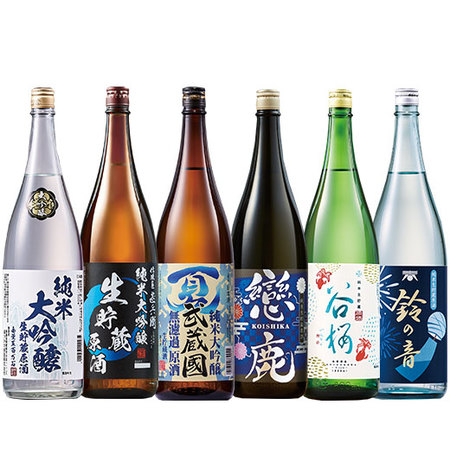 まとめて６蔵純米・純米大吟醸生貯蔵原酒一升瓶６本組