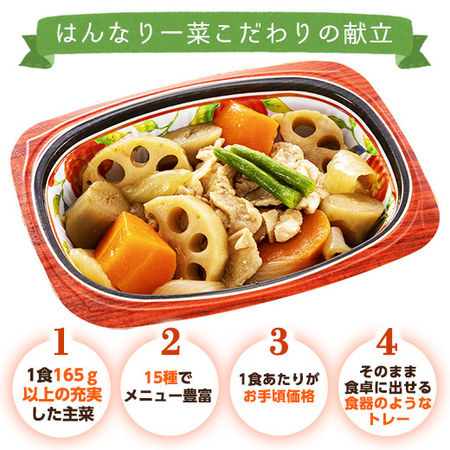 【アウトレットセール★約２６％ＯＦＦ！】宅菜便　はんなり一菜お試し３０食Cセット
