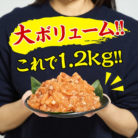 ≪特別送料無料★約５５％ＯＦＦ≫あわせだしカットサーモン１２００